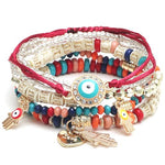 HASTHIP® Joyero multicapa apilable de estilo bohemio Shining Diva