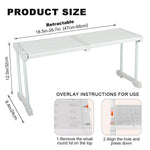 HASTHIP Adjustable Wardrobe Shelf for Cabinets with 18–26 in Expandable Rack | 110 lbs Capacity Carbon Steel
