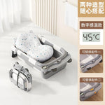 HASTHIP® Baby Bath Tub Foldable Bathtub, Collapsible Toddler Bath Tubs with Baths Support Cushion Pad Seat Mat, Anti-Slip Portable Travel Shower