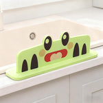 HASTHIP® Water Splash Guard, EVA Sink Edge Splash Proof Panel, Detachable Design, Suction Cup Mount, Cartoon Fashion Frog Kitchen Sink Water Splash Guard