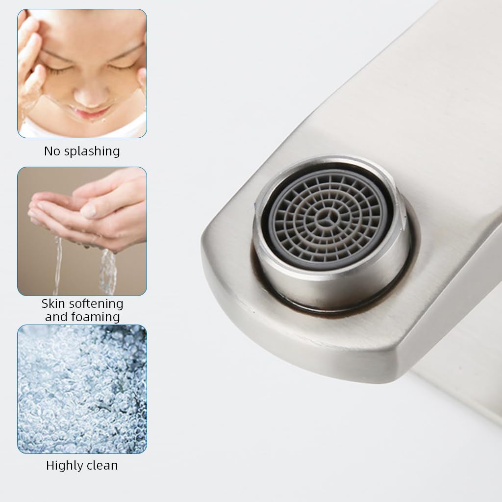 HASTHIP Bathroom Faucet for Wash Basin with 11.2 in High-Rise Design and Single Handle | Stainless Steel Mixer Tap