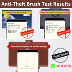 HASTHIP® Business Cards Holder 150 Pockets PU Leather Cover Travel Business Cards Holder Fit for 3.5x2.3 in Cards, Semi-Transparent Pockets, Versatile for Credit and ID Cards