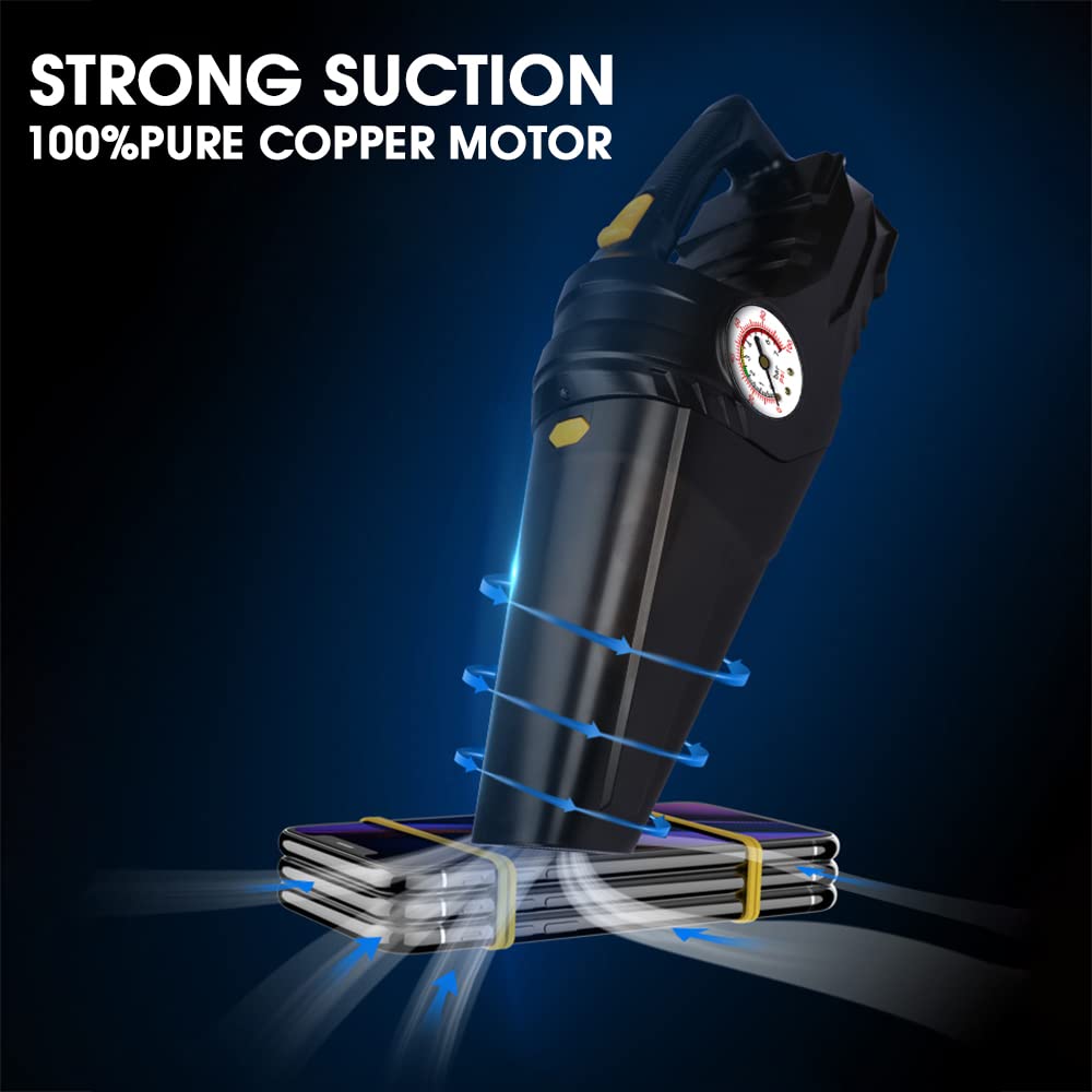 HASTHIP® Car Vacuum Cleaner Rechargeable Air Compressor Inflator