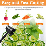 HASTHIP® Peeler for Vegetables and Fruits, Julienne Peeler for Salad- Multipurpose Noodles Shaped Slicer Salad Maker Cutter for Carrot, Cucumber, Radish, Beet, Potato, Fruit, Essential for Salad