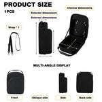 HASTHIP Cap Organizer Bag for Travel with Ventilated EVA Hard Case 4–6 Cap Capacity 33x23x14cm