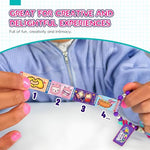 HASTHIP® DIY Sticker Roll Bracelet Making Kit for Girls, Cartoon Sticker Beads Set, Creative Jewelry Craft Kit, Kids Bracelet Decoration Set, Fun Birthday or Children’s Day Gift
