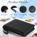 HASTHIP® Anime Trading Card Binder Organizer, 400 Card Capacity Zipper Case, Compatible with Pokemon, TCG, Sports, Yu-Gi-Oh, MTG, Collectible Deck Holder Album, Gift Storage Bag for Kids