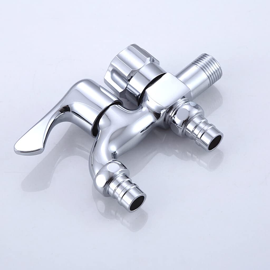 HASTHIP Washing Machine Tap for Bathroom and Kitchen featuring Two Way Design | Chrome-Plated Brass Fixture