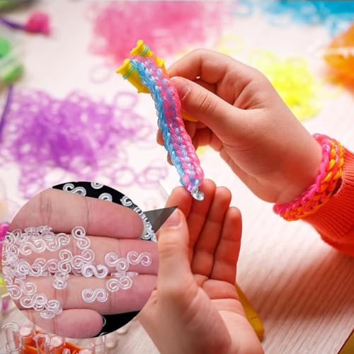 HASTHIP® Rubber Bracelet Connector Hooks 500Pcs