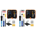 HASTHIP Soldering Iron Kit for DIY Repair with 60W Adjustable 200°C–450°C Heating | Includes Desoldering Pump and Tweezers