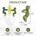 HASTHIP Cartoon Garden Plant Support for Indoor Hydroponics with Stem Hug Design 3Pcs