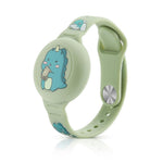 HASTHIP® Kids AirTag Bracelet Cartoon Dino Silicone Bracelet9 Inches Adjustable Wrist Band for AirTag, Anti-Lost AirTag Bracelet Waterproof Full Cover Protection Silicone Cover for AirTag