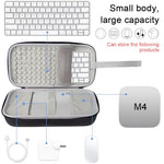 HASTHIP® Brand Storage Case Compatible with Apple Mac mini M4/M4 Pro 2024, Hard EVA Protective Travel Carrying Case with Handle, Anti-Scratch Organizer Box for Magic Keyboard, Mouse, Trackpad and