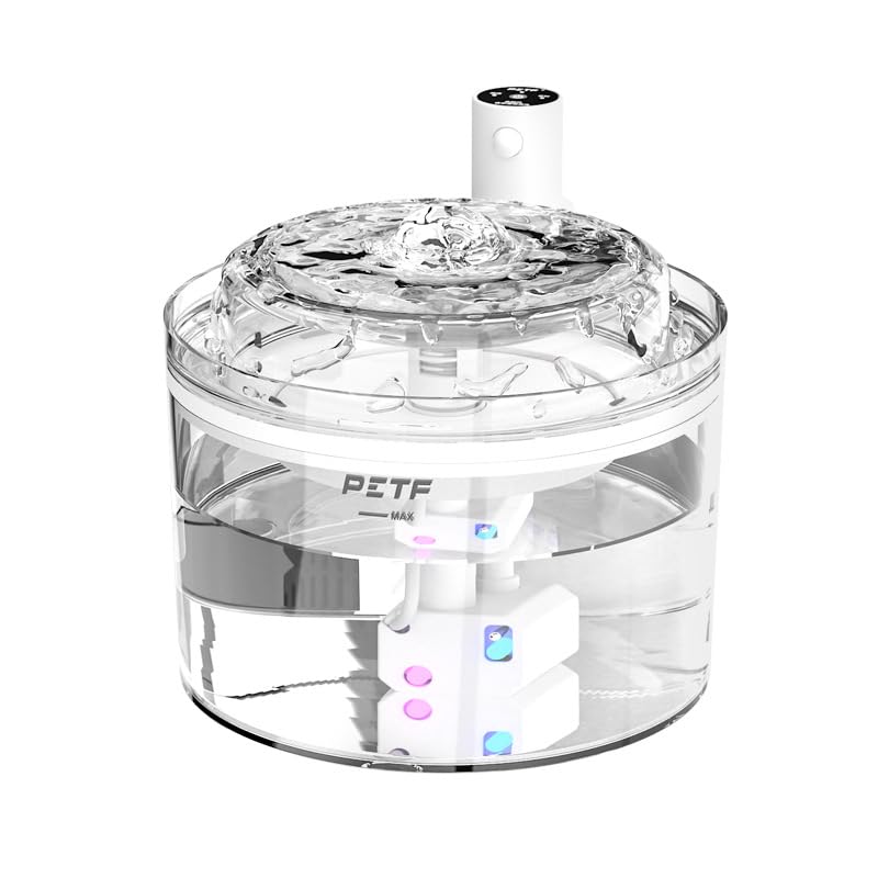 HASTHIP® Wireless Cat Water Fountain: Battery Operated Pet Fountain, A