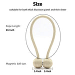 HASTHIP Magnetic Curtain Tiebacks for Home and Office with Strong Nickel Plated Magnet | Pack of 2