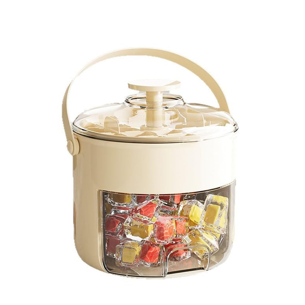HASTHIP Ice Making Mold for Parties with 40 Grid Double Layer Design and Easy Press Lid
