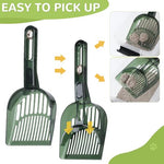 HASTHIP® Cat Litter Scoop, Plastic Cat Litter Scooer, Retractable Push Shovel Cat Toilet Scoop Poop Scoop (Min 4mm, Max 9mm)