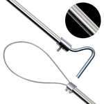 HASTHIP Animal Control Catch Pole with 66cm Adjustable Steel Cable Loop and 26in Design | Humane Stainless Steel Tool for Dogs Goats and Small Livestock