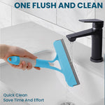 HASTHIP 3 in 1 Glass Window Cleaner for Home and Car with Built in Spray System | Blue