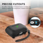 HASTHIP® YourBrand AirPods Pro 2 Case, Magnetic Silicone Protective Cover Compatible with AirPods Pro 2nd Gen (USB-C/Lightning), MagSafe Ready, Shockproof, Anti-Scratch, Black