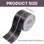 HASTHIP Waterproof PVC Trim Tape for Kitchen and Bathroom 3.2 Meter | Self-Adhesive Black Marble Edge