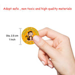 HASTHIP Labels for Kitchen Containers with Tamper Proof Seal | 300 Pcs Black Striped Stickers