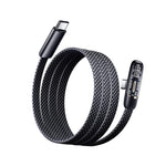 HASTHIP® Cable USB C a C 100W 20V 5A,Cable Tipo de Ángulo Recto 2M,Carga Rápida PD Compatible con MacBook Pro Air iPad Pro Galaxy S25 S24 S23 iPhone 17 16 15 Max Huawei Xiaomi