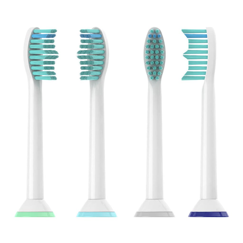 HASTHIP® Cabezales de Repuesto para Philips Sonicare, 4 Piezas Cepillo Eléctrico con Cerdas Suaves Dupont, Alta Compatibilidad y Limpieza Eficaz para Higiene Bucal Profesional