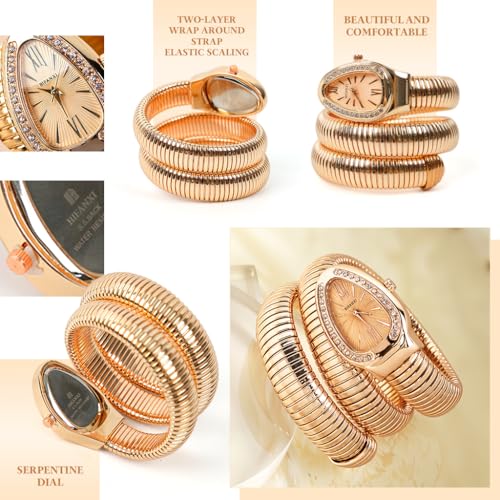 HASTHIP® Serpentine Wrap Wristwatch for Women