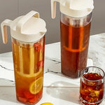 HASTHIP® 1100ml Cold Brew Glass Jar with Handle Portable Cold Brew Coffee Cup Food-grade PP Cold Brew Iced Coffee Maker with Filter Cold Brew Iced Coffee Maker