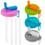 HASTHIP Soda Can Lid Covers for 2.13 in Standard Cans with Silicone Straw and Loop Handle