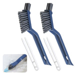 HASTHIP Gap Cleaning Brush for Bathroom and Kitchen with Dual Head Hard Nylon Bristles | 2 Pack