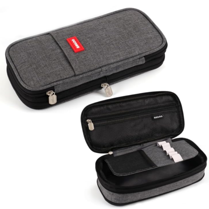 HASTHIP® Big Capacity Pencil Cases with Compartments Pencil Pouch