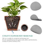 HASTHIP® 150PCS Flower Pot Hole Mesh Pad for Keep Soil from Flowing Away, 10cm Round Drainage Hole Screens for Bonsai Pot, Succulent, Table Top Planters