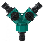 HASTHIP Splitter 2 Way for Garden Irrigation with Separate Valve Switch and ABS Body | Fits 1/2 inch Tap Connectors