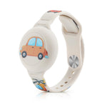 HASTHIP® Kids Air-Tag Bracelet Cartoon Silicone Bracelet 9 Inches Adjustable Wrist Band for AirTag, Anti-Lost AirTag Bracelet Waterproof Full Cover Protection Silicone Cover for AirTag