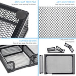 HASTHIP® Drawer Organizer, Metal Mesh Desk Drawer Dividers with 6 Adjustable Compartments, Desk Drawer Organizer Trays Universal Storage Organizer Tray for Office, Kitchen, Bathroom, Makeup, Vanity