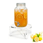 HASTHIP® Soporte Acrílico para Dispensador de Bebidas,Compatible con Dispensador de Vidrio hasta 8.7 Pulgadas,Base Transparente Multiusos para Agua Pasteles o Plantas Ideal