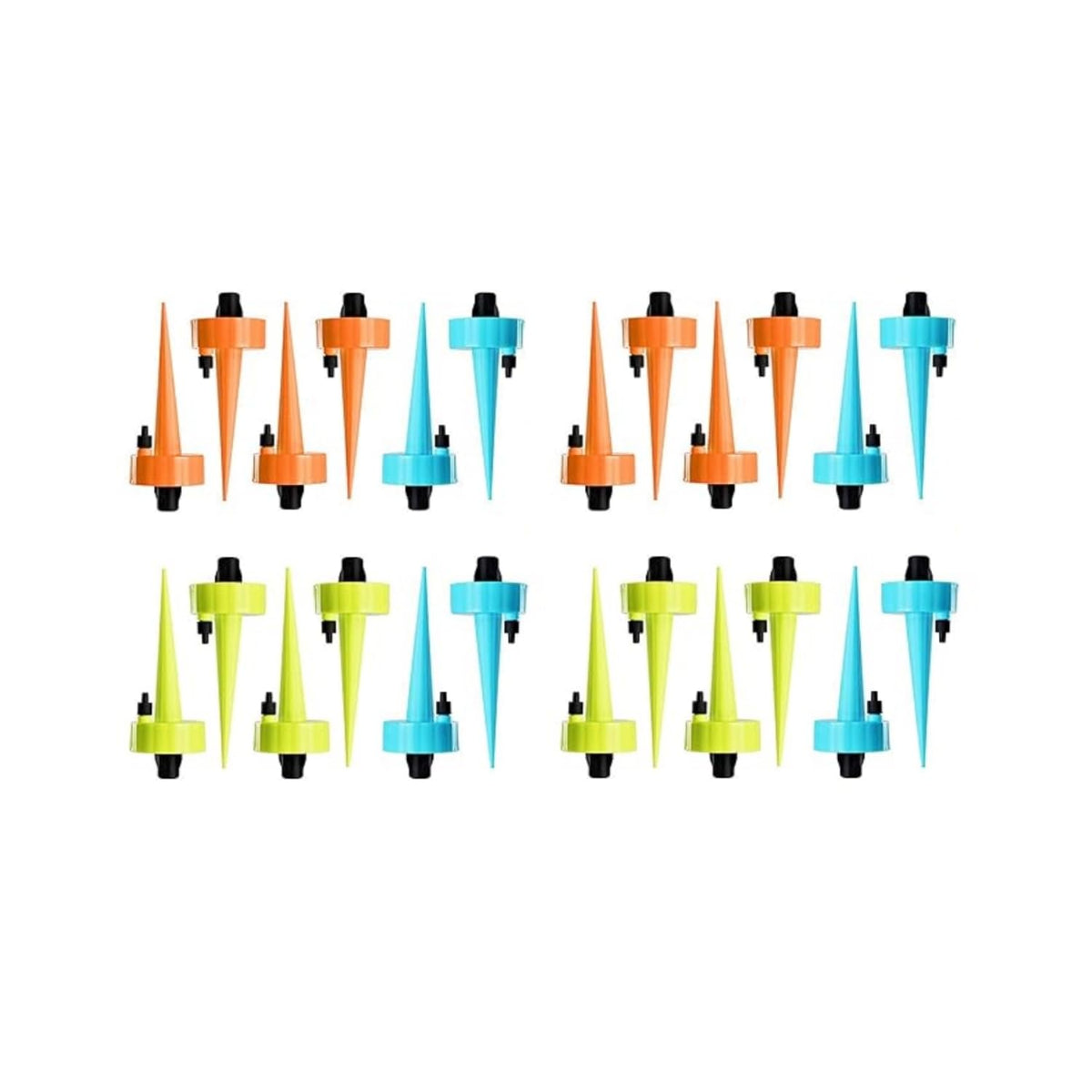 HASTHIP Drip Irrigation Kit for Home and Garden with Adjustable Valve 24 Pcs | Self Watering Spikes