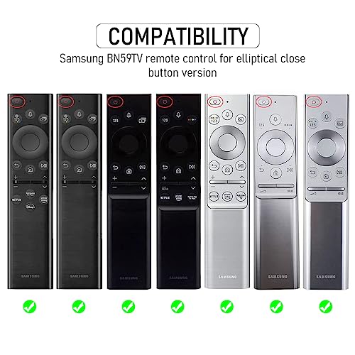 HASTHIP® BN59TV Samsung TV Remote Cover for 2022 Smart TV,Universal Silicone Protector Case,Anti-Slip Shockproof Protective Skin Compatible with Samsung BN59 Series Smart 4K UHD QLED LED Remot