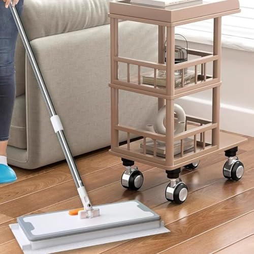 HASTHIP® 4Pcs Adjustable Furniture Legs with Caster Wheels, 80-120mm Telescopic Furniture Legs with Metal Alloy Caster Wheel, Heavy Duty Furniture Legs for Bed/Sofa/Cabinet/Couch/Dresser/Table