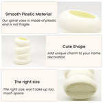 HASTHIP Flower Vase for Living Room with Spiral Shape and 15x9x6cm Size | PP Home Decor