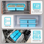 HASTHIP® Large Silicone Ice Cube Tray, 4-Grid Food-Grade Ice Mould with Lid, Reusable Popsicle and Frozen Treat Maker for Miso Soup, Curry, Yogurt, Baby Food, Easy Release Multi-Purpose Freezer Mold