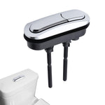 HASTHIP Replacement Flush Toilet Button for Top Mounted Cisterns featuring Dual Flush and 10cm Thread Connector | Chrome PP Material