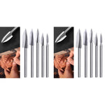 HASTHIP Wood Carving Tools for Rotary Tool with 10pcs HSS Drill Bit Set | 1/8 Shank for DIY Crafts