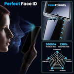 HASTHIP® Compatible with Samsung S25U 2Pcs Screen Protectors HD Tempered Glass Screen Protectors Privacy Screen Protectors Anti-scratch Screen Protectors withScreen Alignment Tool & Accessories Pack