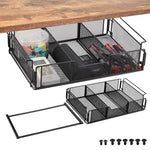 HASTHIP® Under Desk Organizer Storage Box Desk Drawer Organizer
