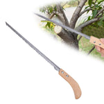 HASTHIP Gardening Hand Saw for Woodworking with 13.9 in Steel Blade and Triple Razor Teeth | Ergonomic Wooden Handle