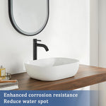 HASTHIP Vanity Basin Faucet for Bathroom Sink with 60cm Flexible Pipe and Single Handle | Stainless Steel Matte Black Finish