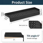 HASTHIP Silicone Sink Edge Protector, 4 x 24 in, 5mm Thick with 5 Degree Drainage Slope